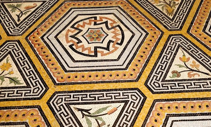 Puzzle gratuit Détail de carrelage dans la catégorie Tableaux & Artistique jouable de 24 à 120 pièces.